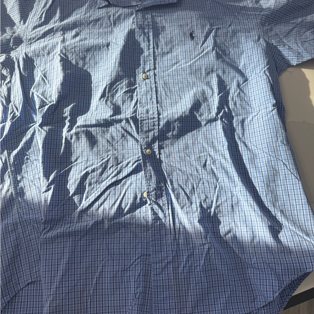 Ralph Lauren Blue Plaid Casual Shirt